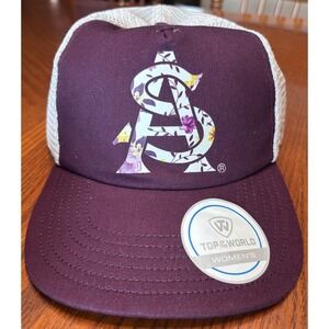 TOP of the WORLD Womens Arizona State Sun Devils Adj Buckle Strap Hat Floral NWT